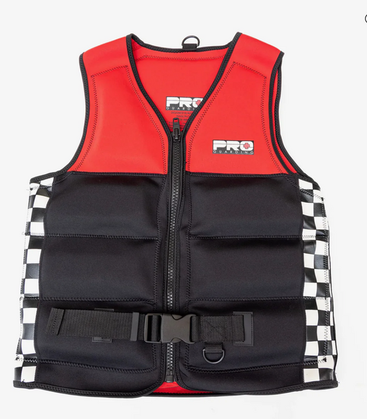 JetSki Life Vest - Black and Red.