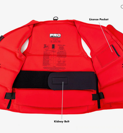 JetSki Life Vest - Black and Red.