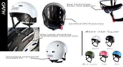 GATH RGM Blue - Certificated Helmet for Surf and Skate.